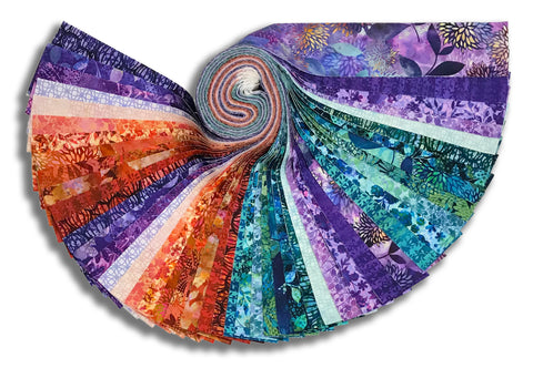 Matt's In The Beginning Pre-Cut 48 Piece 2 1/2" Strips Jelly Roll - Allure