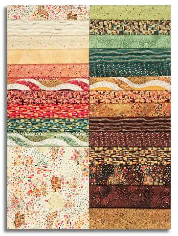 Matt's Andover/Makower Pre-Cut 48 Piece 10" Layer Cake Squares - Golden