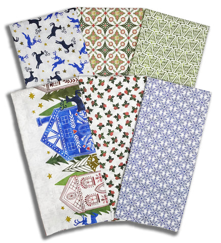 Matt's In The Beginning Pre-Cut 6 Piece Half Yard Bundle - New Snow