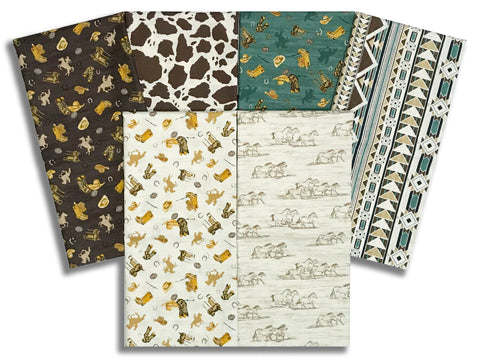Matt's Pre-Cut Riley Blake 6 Piece Half Yard Bundle - The Homestead