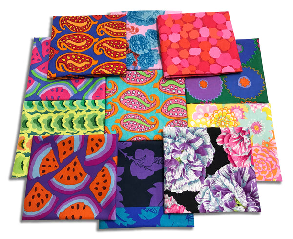 Matt's Pre-Cut Kaffe Fassett 6 Piece HALF YARD Bundle - MYSTERY - Brights