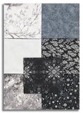 Matt's Hoffman Metallic Pre-Cut 7 Piece Fat Quarter Bundle - Midnight Perch