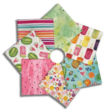 Matt's Timeless Treasures Pre-Cut 7 Piece Fat Quarter Bundle - Fruity Popsicles