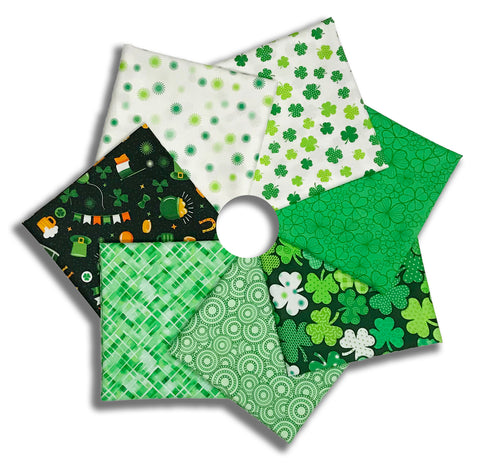 Matt's Northcott Pre-Cut 7 Piece Fat Quarter Bundle - Paddy's Parade