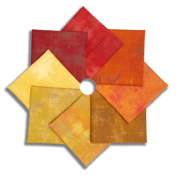 Matt's Pre-Cut Moda Grunge 8 Piece Fat Quarter Bundle - Autumn