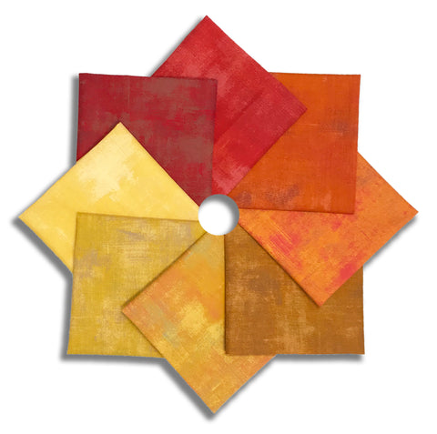 Matt's Pre-Cut Moda Grunge 8 Piece Fat Quarter Bundle - Autumn