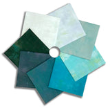 Matt's Pre-Cut Moda Grunge 8 Piece Fat Quarter Bundle - Ocean