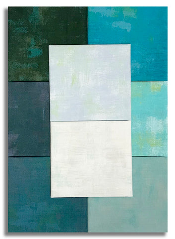 Matt's Pre-Cut Moda Grunge 8 Piece Fat Quarter Bundle - Ocean