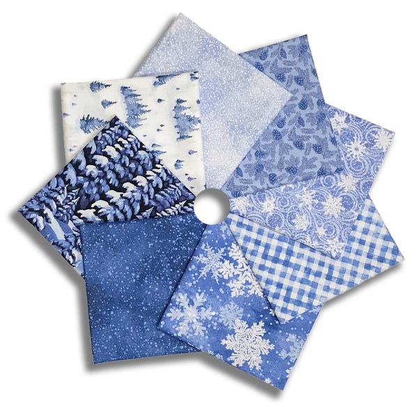 Matt's Northcott Pre-Cut 8 Piece Fat Quarter Bundle - Winter Twilight