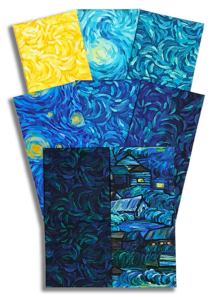 Matt's Northcott Pre-Cut 8 Piece Half Yard Bundle - Starry Night