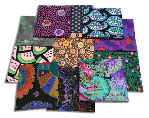 Matt's Pre-Cut Kaffe Fassett 8 Piece HALF YARD Bundle - MYSTERY - Dark