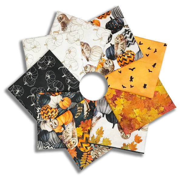Matt's Northcott Pre-Cut 9 Piece Fat Quarter Bundle - Night Owl