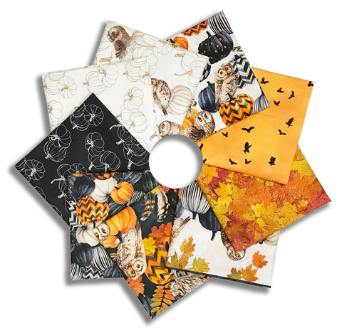 Matt's Northcott Pre-Cut 9 Piece Fat Quarter Bundle - Night Owl