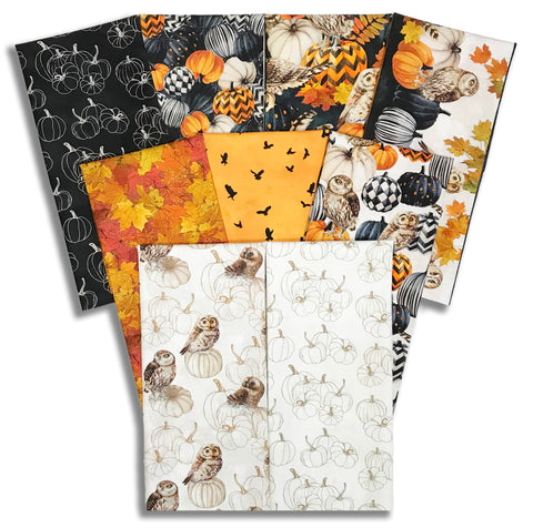 Matt's Northcott Pre-Cut 9 Piece Half Yard Bundle - Night Owl