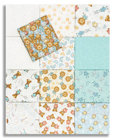 Matt's Pre-Cut Henry Glass & Co. 13 Piece Fat Quarter Bundle - Boho Buddies