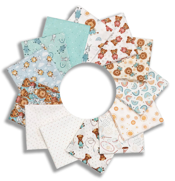 Matt's Pre-Cut Henry Glass & Co. 13 Piece Fat Quarter Bundle - Boho Buddies