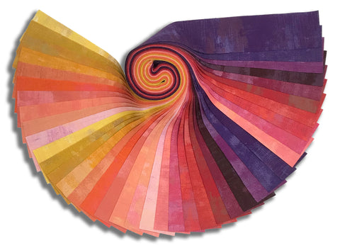 Matt's Pre-Cut 40 Piece 2 1/2" Jelly Roll Strips - Moda Grunge Sunset