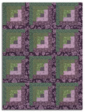 Andover Pre-Cut 12 Block Log Cabin Quilt Kit - Autumn Bouquet