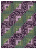 Andover Pre-Cut 12 Block Log Cabin Quilt Kit - Autumn Bouquet