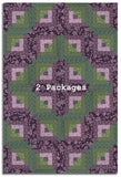 Andover Pre-Cut 12 Block Log Cabin Quilt Kit - Autumn Bouquet