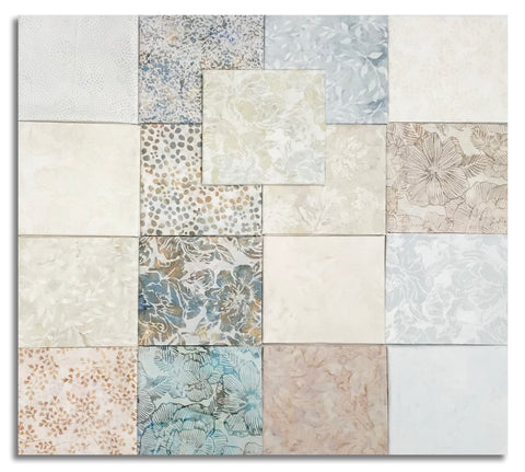 Matt's Hoffman Bali Batiks Pre-Cut 17 Piece Fat Quarter Bundle - Sandy