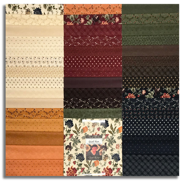 Moda Kansas Troubles Pre-Cut 42 Piece 10" Square Layer Cake - Quail Run