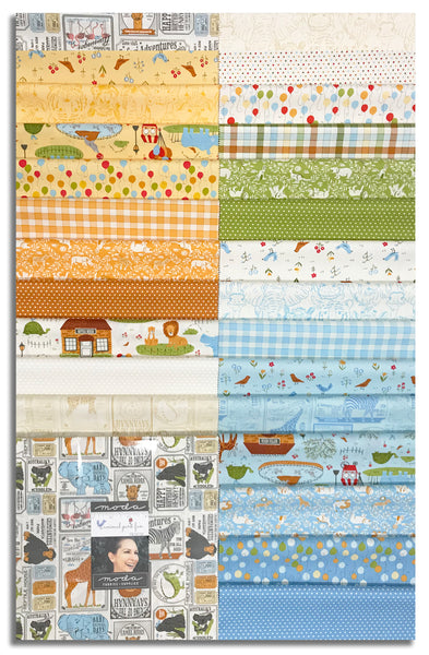 Moda Pre-Cut 42 Piece 10" Square Layer Cake - Animal Park Fun