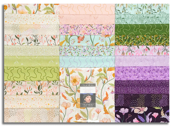 Moda Pre-Cut 42 Piece 10" Square Layer Cake - Floral Fondant