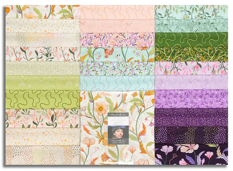 Moda Pre-Cut 42 Piece 10" Square Layer Cake - Floral Fondant