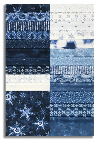Moda Pre-Cut 42 Piece 10" Square Layer Cake - Winter Chill