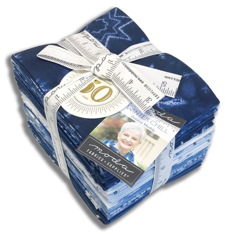 Moda Pre-Cut 24 Piece Fat Quarter Bundle - Winter Chill