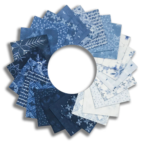 Moda Pre-Cut 24 Piece Fat Quarter Bundle - Winter Chill