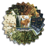 Moda Pre-Cut 27 Piece Fat Quarter Bundle With 24" Panel - Northwoods Lodge