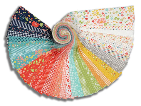 Moda Pre-Cut 40 Piece 2 1/2" Strips Jelly Roll - Delightfully Yours
