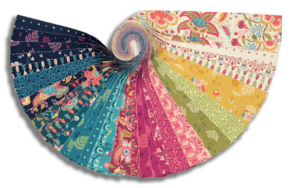 Moda Pre-Cut 40 Piece 2 1/2" Strips Jelly Roll - Sitara