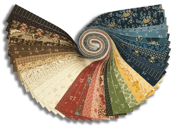 Moda Pre-Cut 40 Piece 2 1/2" Strips Jelly Roll - Miss Mollie