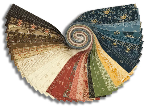 Moda Pre-Cut 40 Piece 2 1/2" Strips Jelly Roll - Miss Mollie