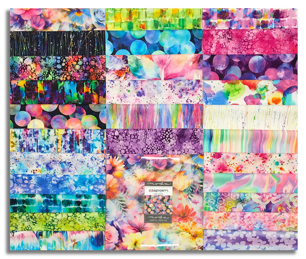 Moda Pre-Cut 42 Piece 10" Square Layer Cake - Gradients Gallery