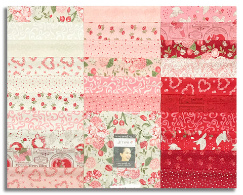 Moda Pre-Cut 42 Piece 10" Square Layer Cake - Je Taime