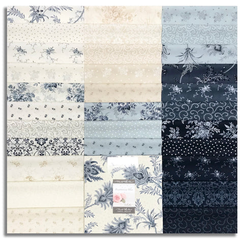 Moda Pre-Cut 42 Piece 10" Square Layer Cake - Breathtaking Blues