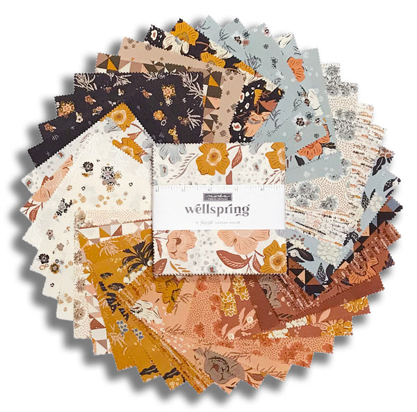 Moda Pre-Cut 42 Piece 5" Charm Squares - Wellspring