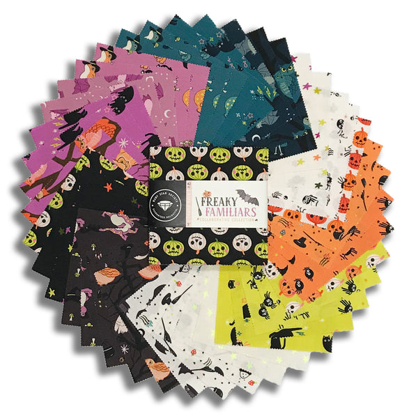Moda Ruby Star Society Pre-Cut 42 Piece 5" Charm Squares - Freaky Familiars