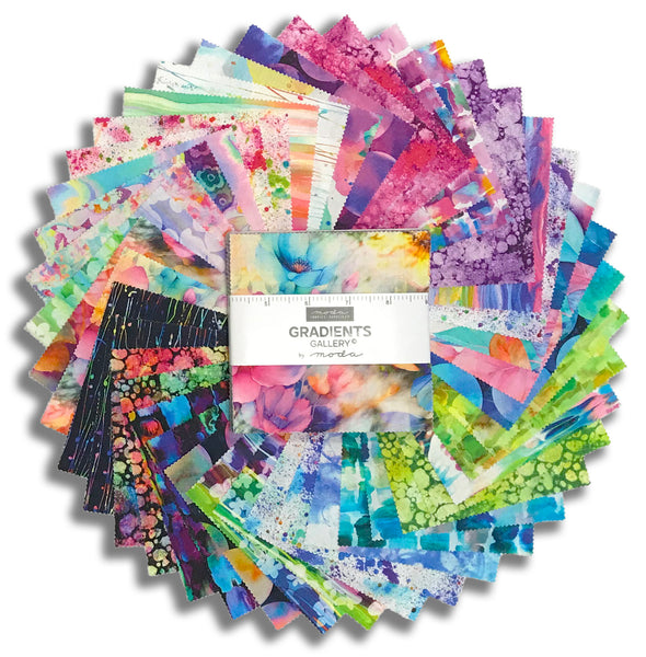 Moda Pre-Cut 42 Piece 5" Charm Squares - Gradients Gallery