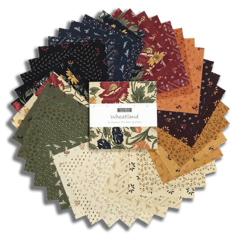 Moda Kansas Troubles Pre-Cut 42 Piece 5" Charm Squares - Wheatland