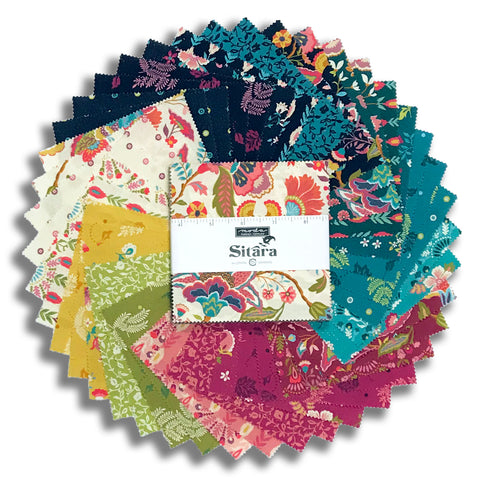 Moda Pre-Cut 42 Piece 5" Charm Squares - Sitara