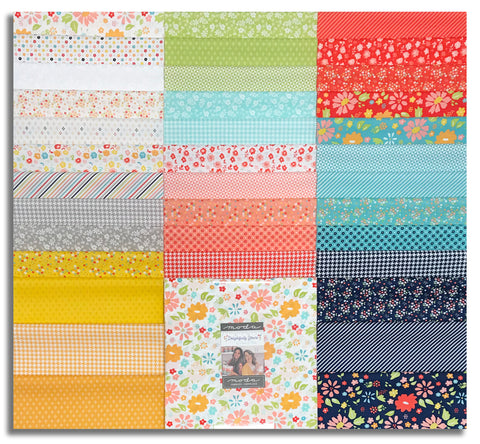 Moda Pre-Cut 42 Piece 10" Square Layer Cake - Delightfully Yours