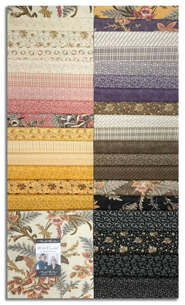 Moda Pre-Cut 42 Piece 10" Square Layer Cake - Wild Orchid