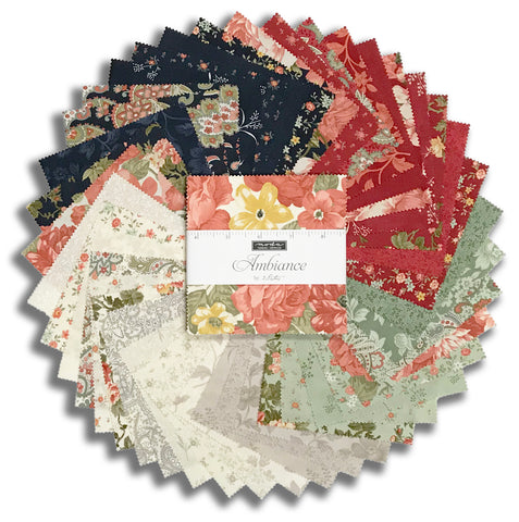 Moda 3 Sisters Pre-Cut 42 Piece 5" Charm Squares - Ambiance