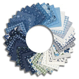 Moda Pre-Cut 37 Piece Fat Quarter Bundle - Blueprint