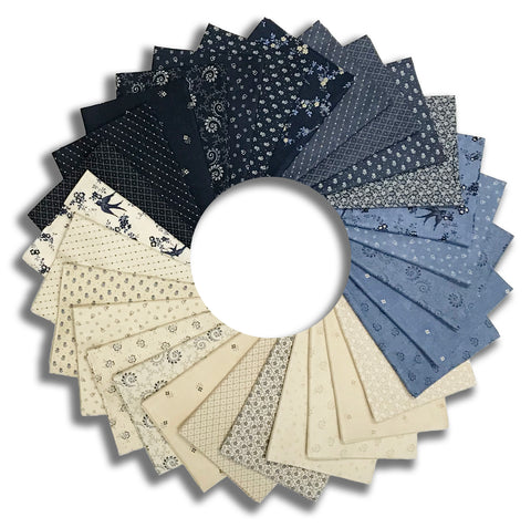 Moda Kansas Troubles Pre-Cut 29 Piece Fat Quarter Bundle - Bluebird's Nest
